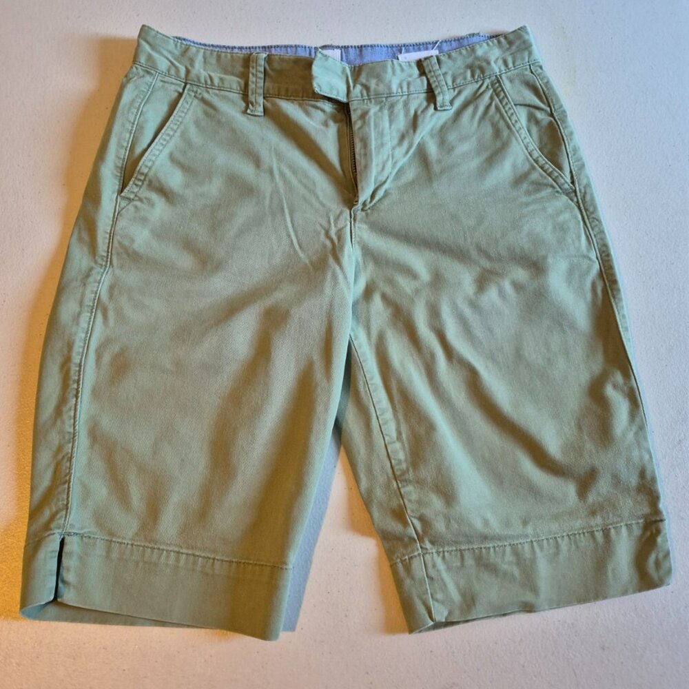 Gap Bermuda Knee-Length Shorts in Light Green